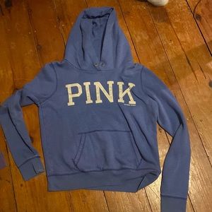 PINK blue hoodie
